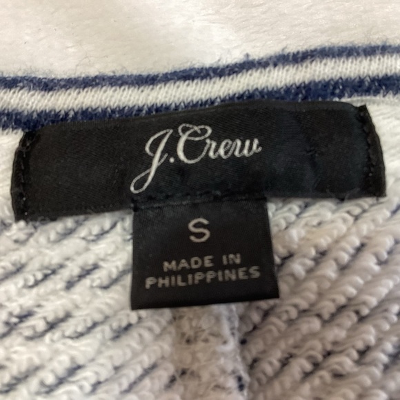 J. Crew Cozy Beach Dress S Blue White Striped Coastal Preppy - Picture 5 of 10